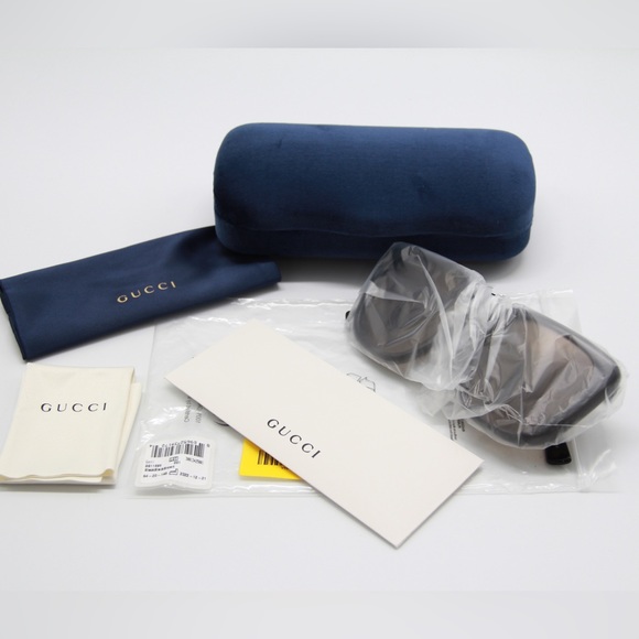 NEW GUCCI GG1169S 001 WOMEN BLACK BROWN SUNGLASSES - Picture 15 of 15